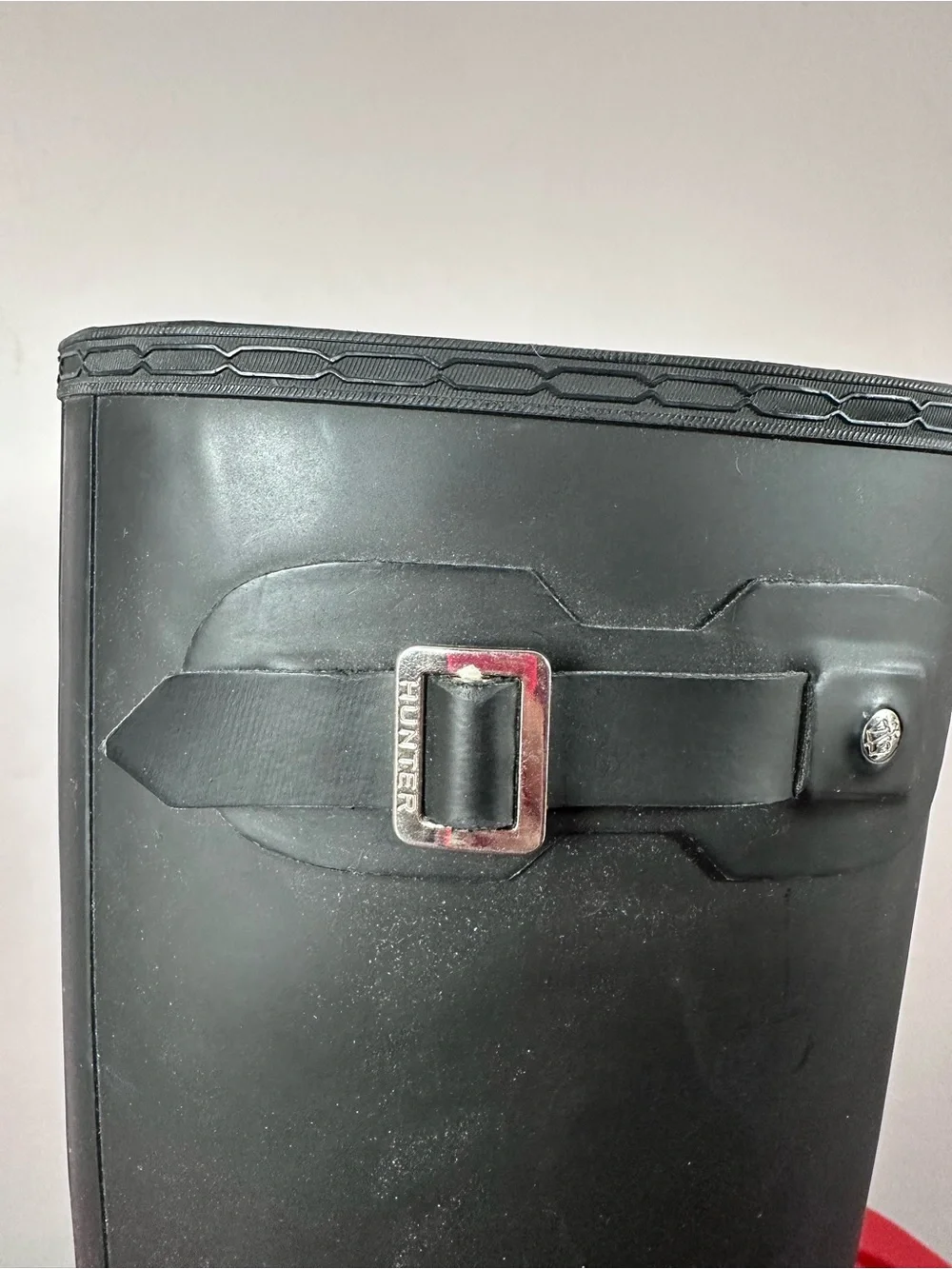 Hunter Tall Rain Boots Black Boot Size 9